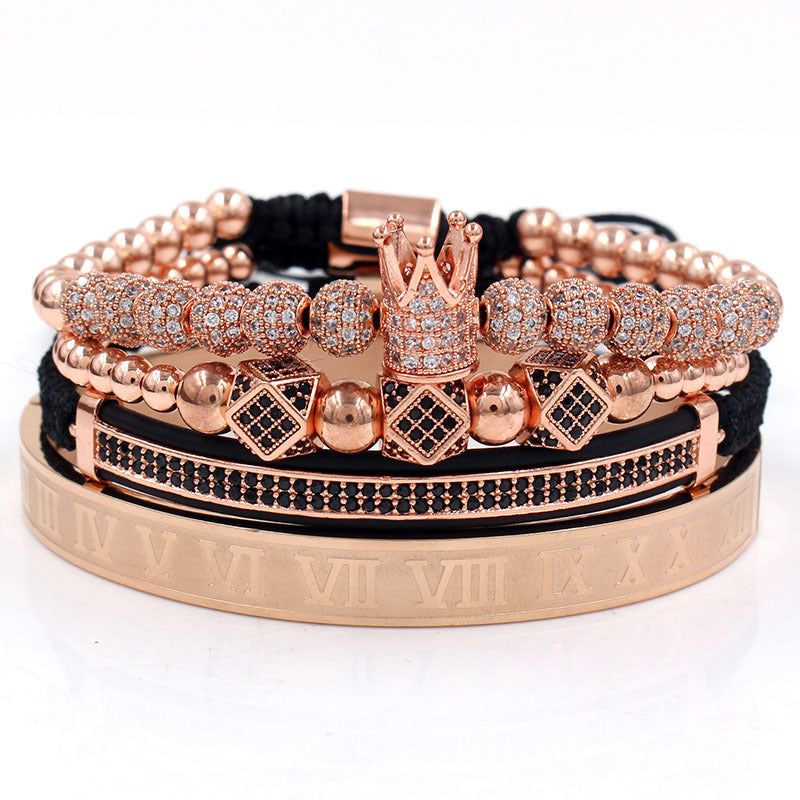 stainless steel bracelet four-piece Suite