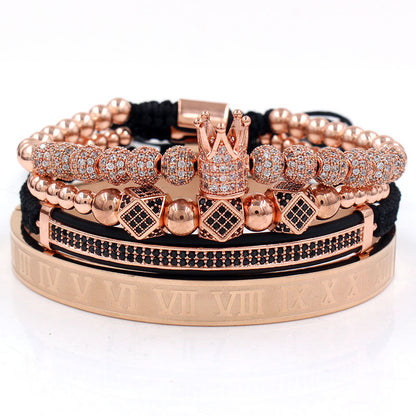stainless steel bracelet four-piece Suite