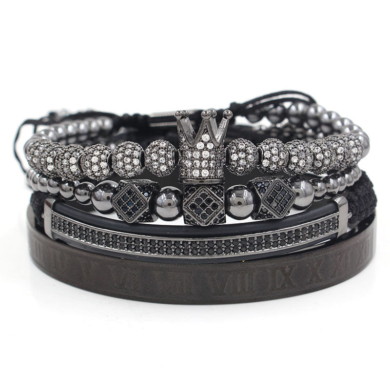 stainless steel bracelet four-piece Suite