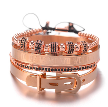stainless steel bracelet four-piece Suite