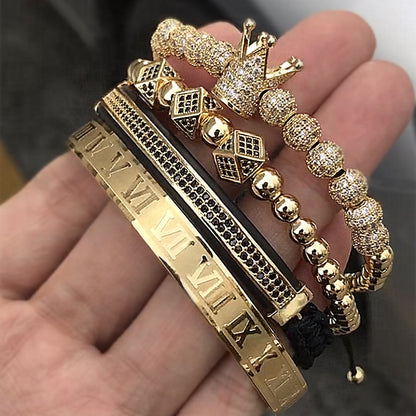 stainless steel bracelet four-piece Suite