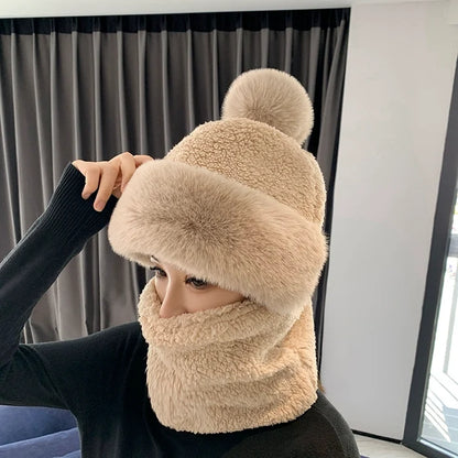 SnowFloof - Women's Windproof Scarf Hat