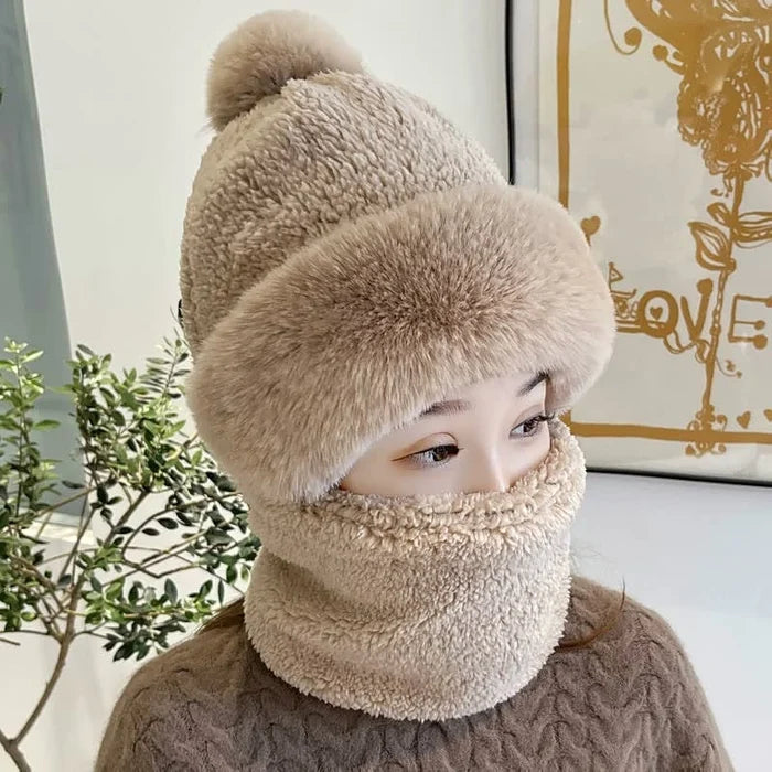 SnowFloof - Women's Windproof Scarf Hat