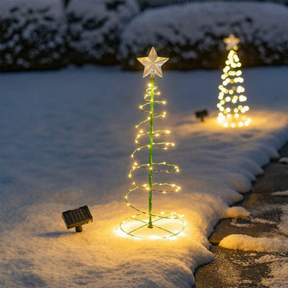 Solar Christmas Tree Deco
